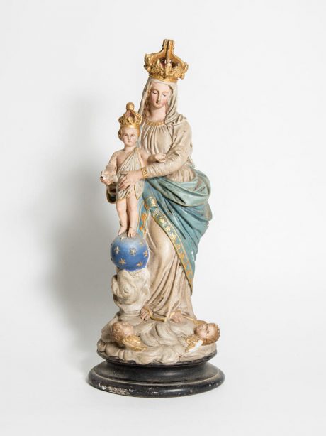 Plaster figure of the Virgin Mary and Child c.1870