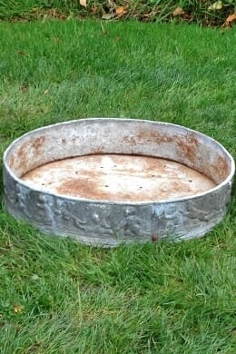 Set of three English mid 19th century Lead planters