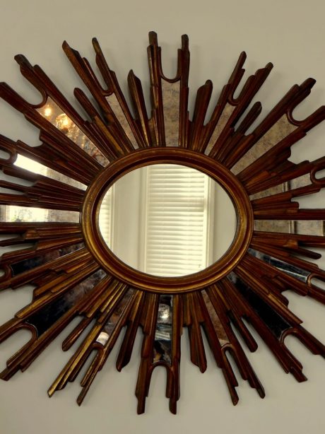 Italian giltwood Sunburst mirror c.1950