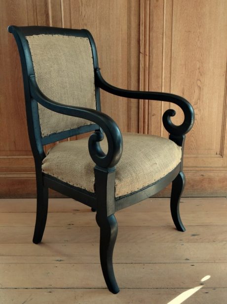 Single Painted French Empire chair c.1800-1840