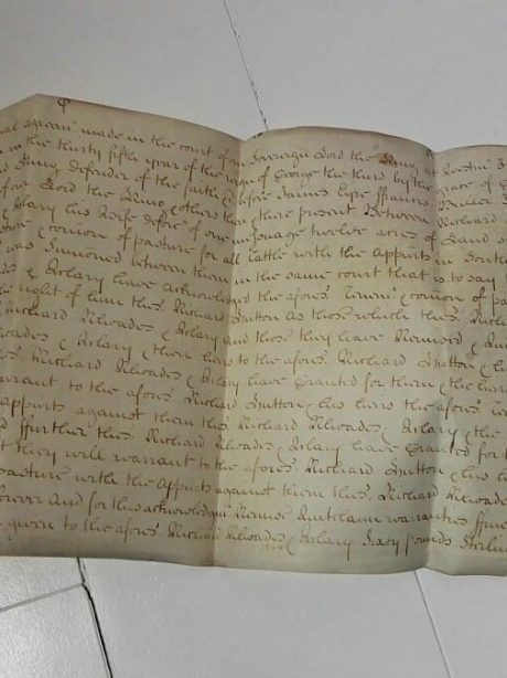 Three antique Vellum documents dated 1633, 1735 and 1795.