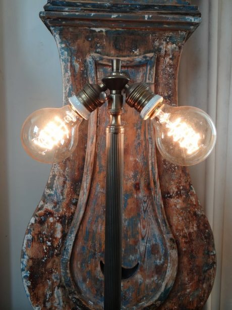 French brass standing lamp c.1920