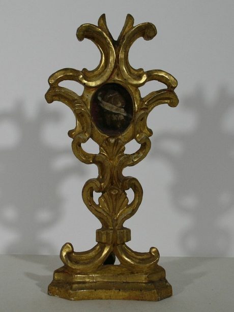 Three Italian Gilded wood reliquaries c.1750