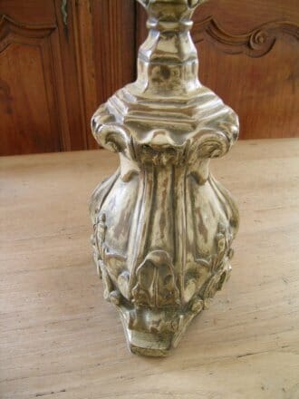 Antique candlestick with original paint c.1890