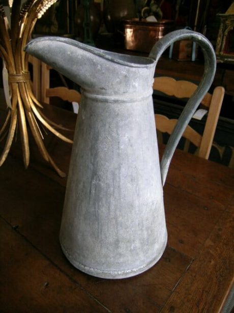 Vintage zinc florist jug