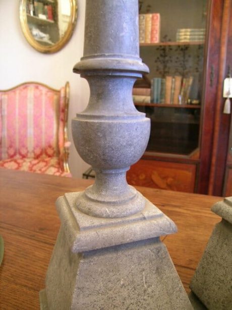 Pair of marble candlesticks c.1930