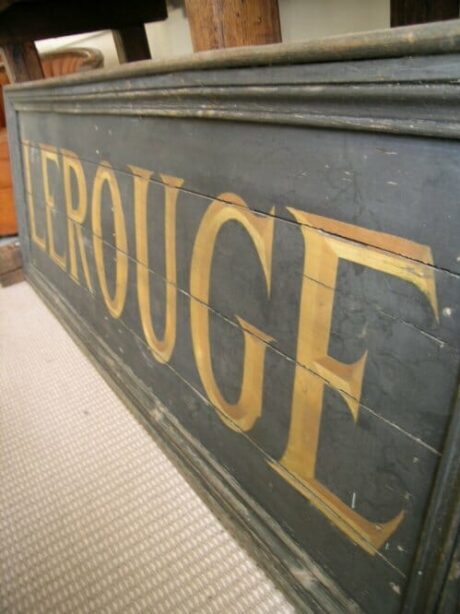 Antique shop sign LE ROUGE