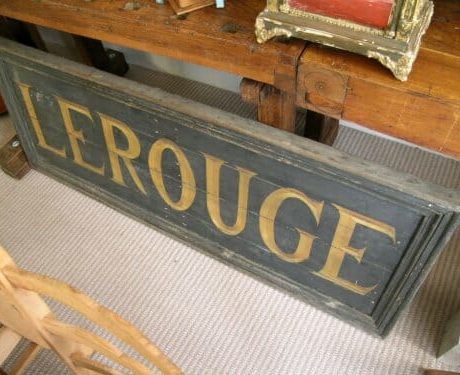 Antique shop sign LE ROUGE