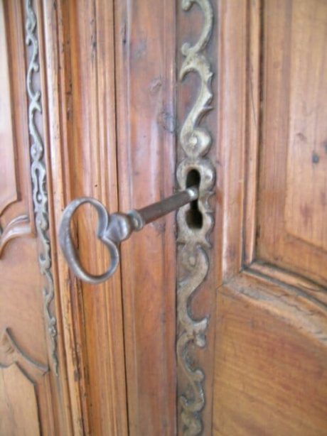 Cherrywood LXV style armoire c.1800