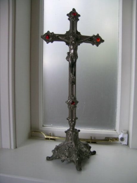 1940s French church crucifix