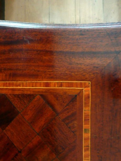 Art Nouveau mahogany inlaid table