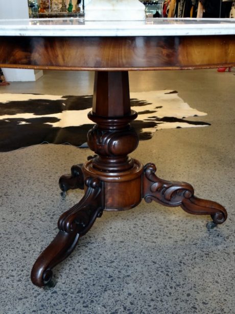 Napoleon III Flemish mahogany centre table c.1880