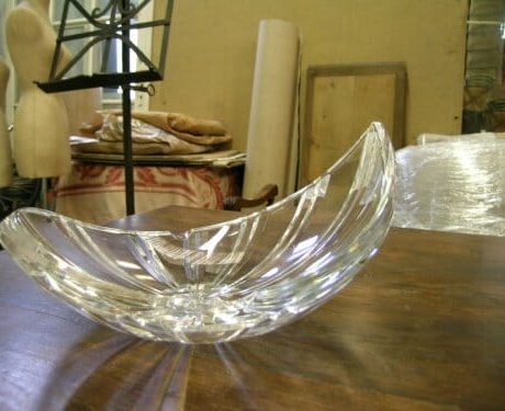 Val St Lambert crystal ash tray