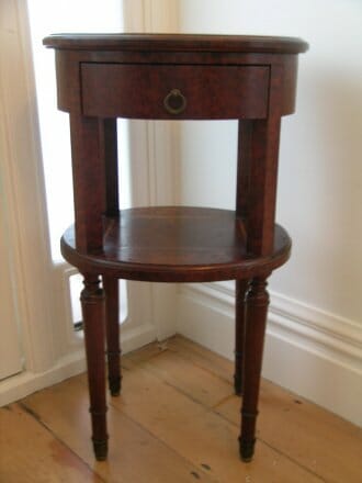 Pair of Thuya Burr oval bedside tables