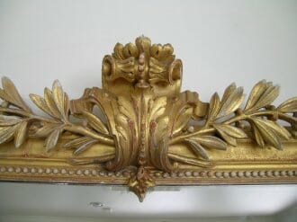 Large antique Louis Philippe gilt mirror