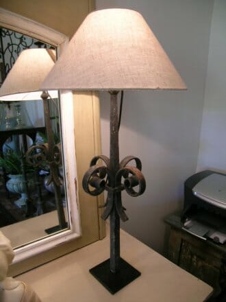 Pair of roof finial lamps