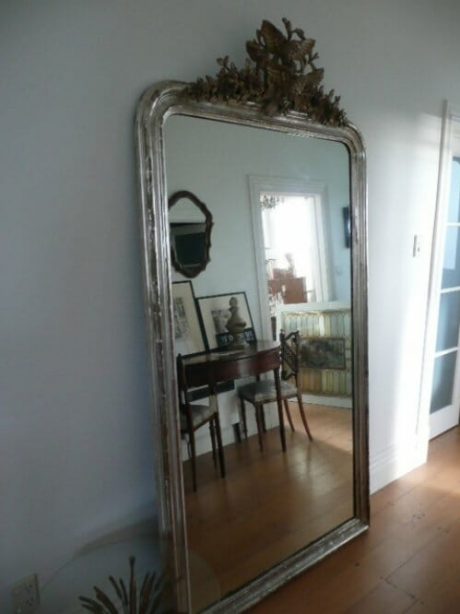 Silver gilded Louis Philippe Mirror