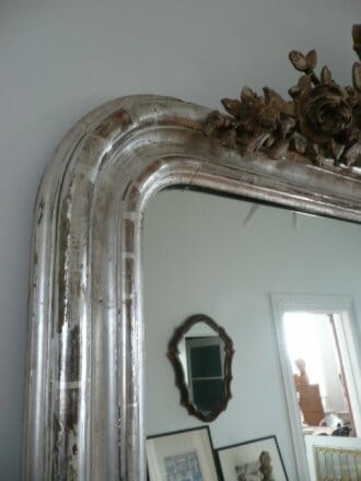 Silver gilded Louis Philippe Mirror