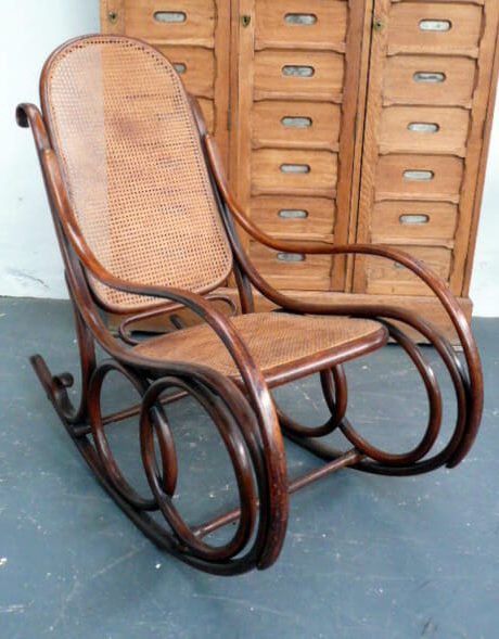 Original Thonet Steamed Bentwood Rocking Chair, no 4 c.1900