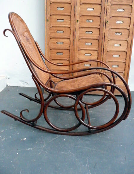 Original Thonet Steamed Bentwood Rocking Chair, no 4 c.1900