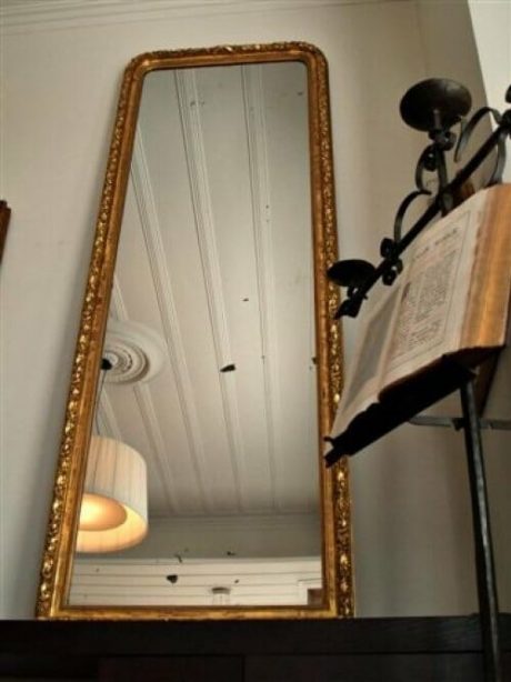 Gilded Napoleon III Mirror in LXVI Style