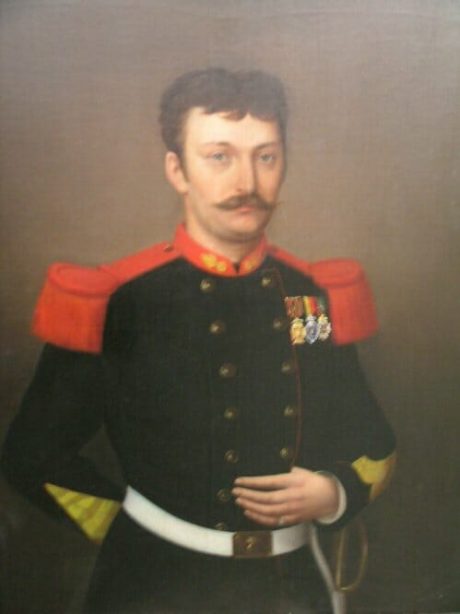 Napoleon III oil on canvas male military portrait