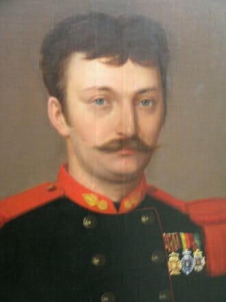 Napoleon III oil on canvas male military portrait