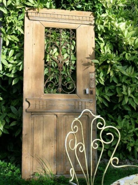 French garden door with metal grille c.1880 -1900