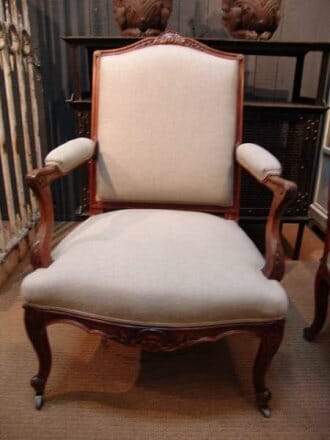 Pair of Palissandre armchairs from 19th century