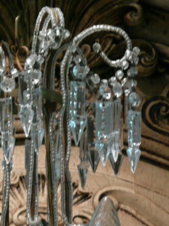 Antique six arm crystal chandelier c.1890 -1900