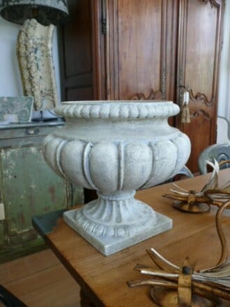 Pair of 19th Century Cast Iron Urns c.1890