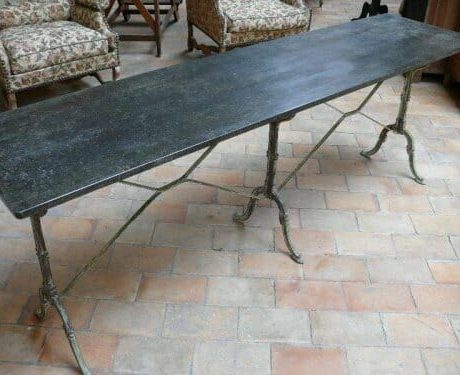 Console table with metal base c.1900