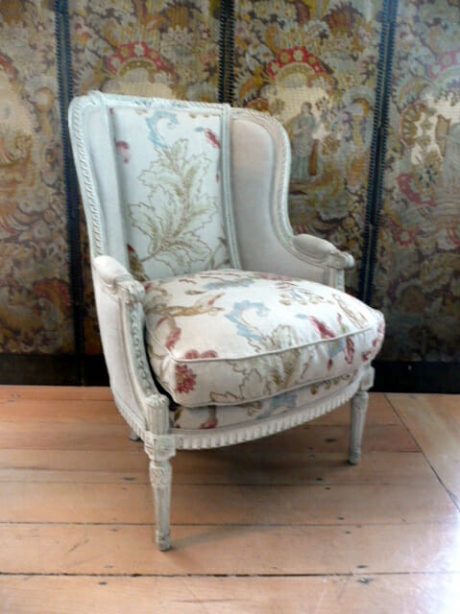 Louis XVI style armchair c.1890 with original paintwork