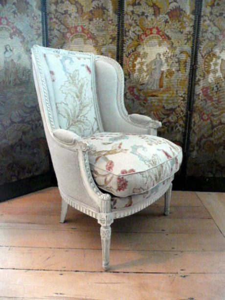 Louis XVI style armchair c.1890 with original paintwork
