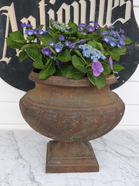 Cast iron garden urn c.1900