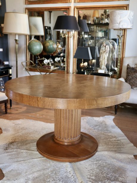 A 1930's Burr Oak Centre or Dining Table