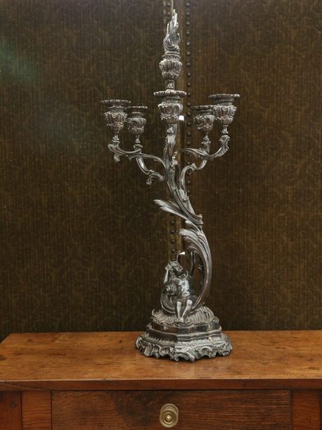 A pair of Napoleon III figural candleabra c.1860