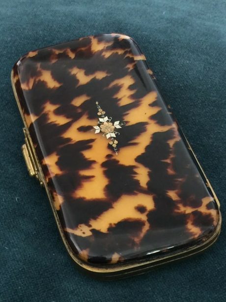 Charming 19th century French Tortoiseshell spectacles case c.1870