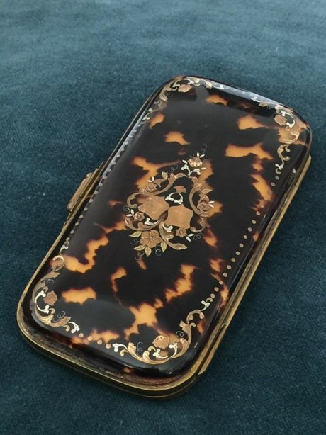 Charming 19th century French Tortoiseshell spectacles case c.1870