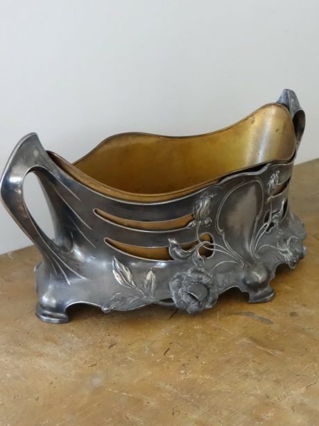 Decorative silver plated Art Nouveau Jardiniere c.1910