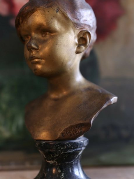Edouard Houssin gilt bronze Sculpture Paris 1880