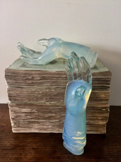 Art Deco Sabino glass hand display models