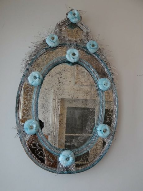 Beautifully hand constructed ornate antique Venetian mirror