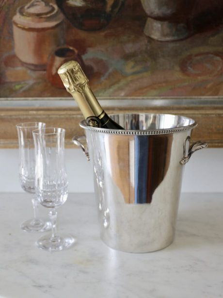 Vintage silver plate champagne bucket