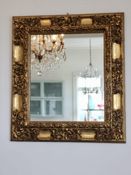 Provincial Style Gilded Foliate Carved Mirror c.1850