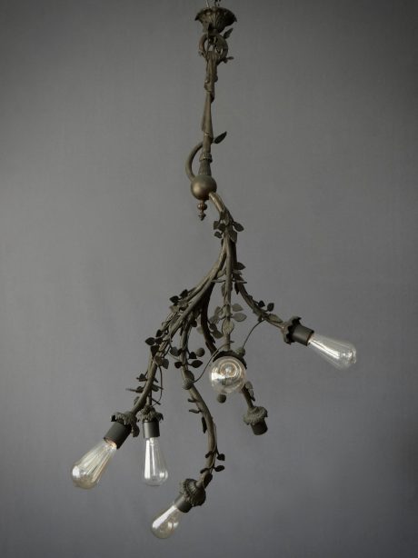 Antique bronze chandelier c.1900