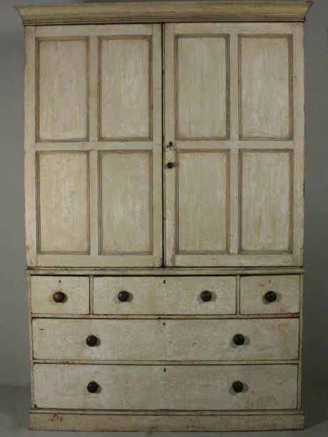 English original painted pine Housekeepers cupboard c.1830