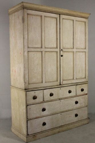 English original painted pine Housekeepers cupboard c.1830