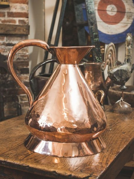 Four gallon English copper measure c.1810