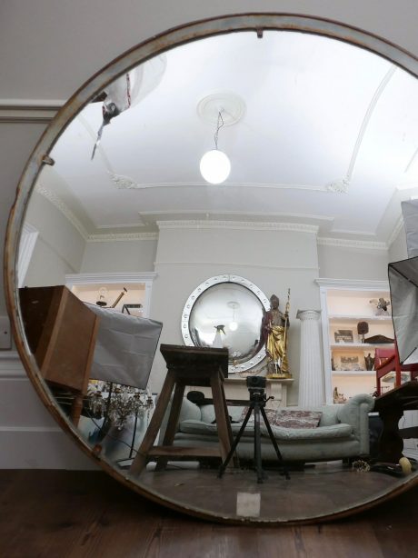 Large Czech Railway convex mirror c.1950